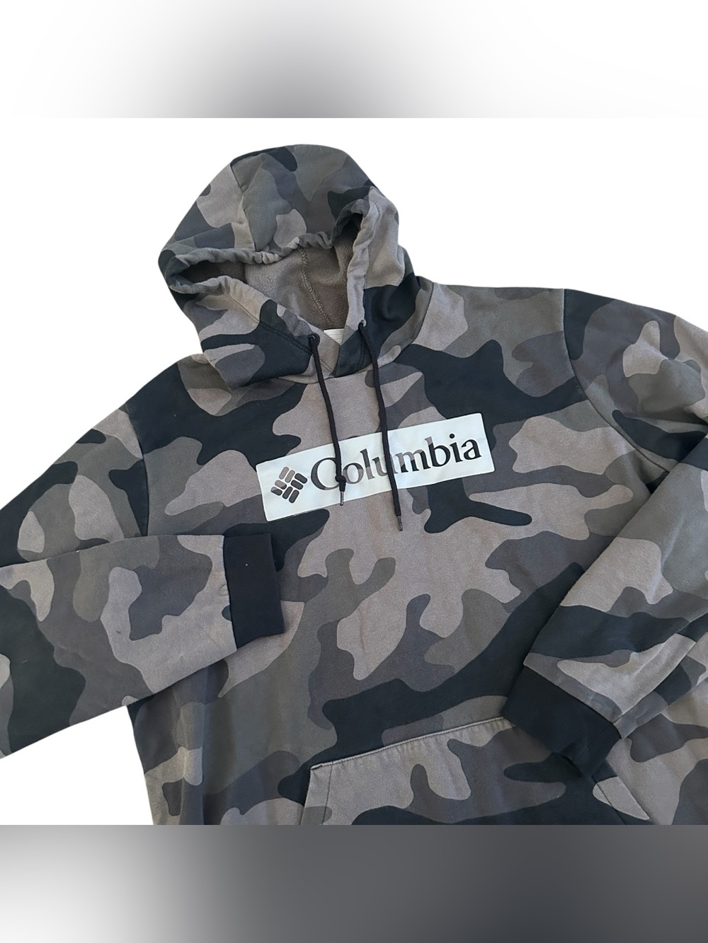 Columbia Camoflauge Pullover Hoodie Mens XL